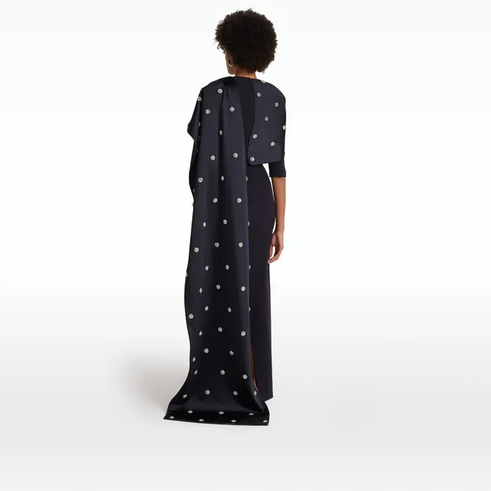Cosette Midnight Navy Long Dress Women Safiyaa Dresses