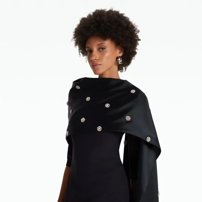 Cosette Midnight Navy Long Dress Women Safiyaa Dresses