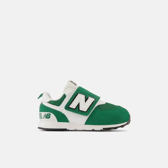 Crib and Toddlers Size 0 8211 10 Kids Newbalance 574 NEWB Hook and Loop Classic Pine With White And Black Crib and Toddlers Size 0 8211 10 Kids Newbalance 574 NEWB Hook and Loop Classic Pine With White And Black