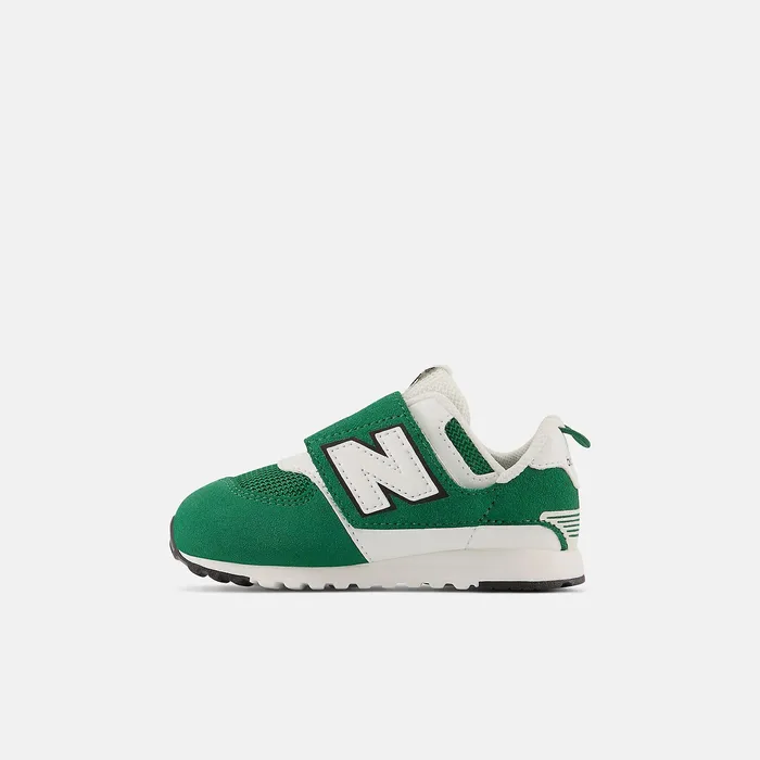 Crib and Toddlers Size 0 8211 10 Kids Newbalance 574 NEWB Hook and Loop Classic Pine With White And Black Crib and Toddlers Size 0 8211 10 Kids Newbalance 574 NEWB Hook and Loop Classic Pine With White And Black