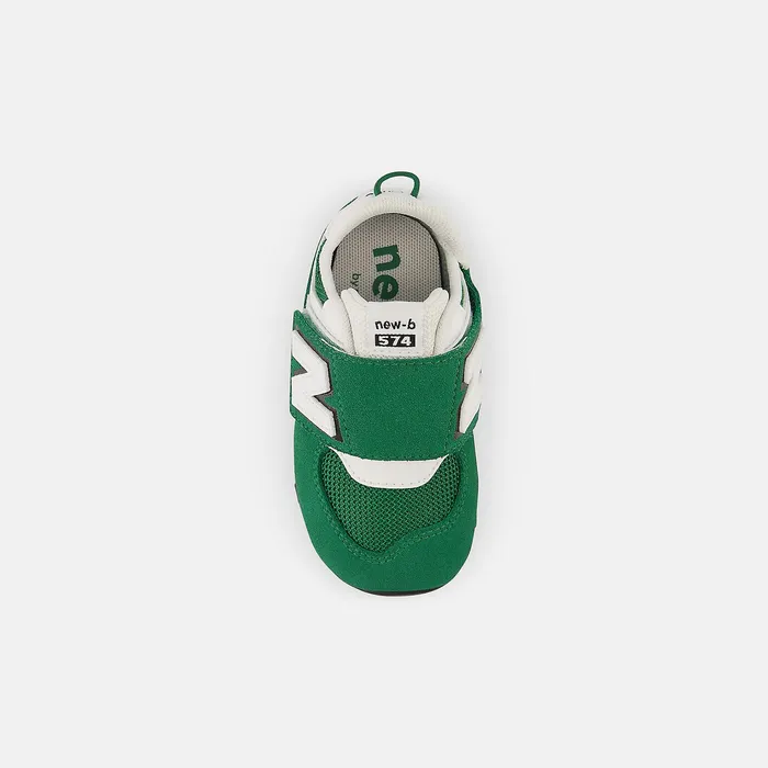 Crib and Toddlers Size 0 8211 10 Kids Newbalance 574 NEWB Hook and Loop Classic Pine With White And Black Crib and Toddlers Size 0 8211 10 Kids Newbalance 574 NEWB Hook and Loop Classic Pine With White And Black