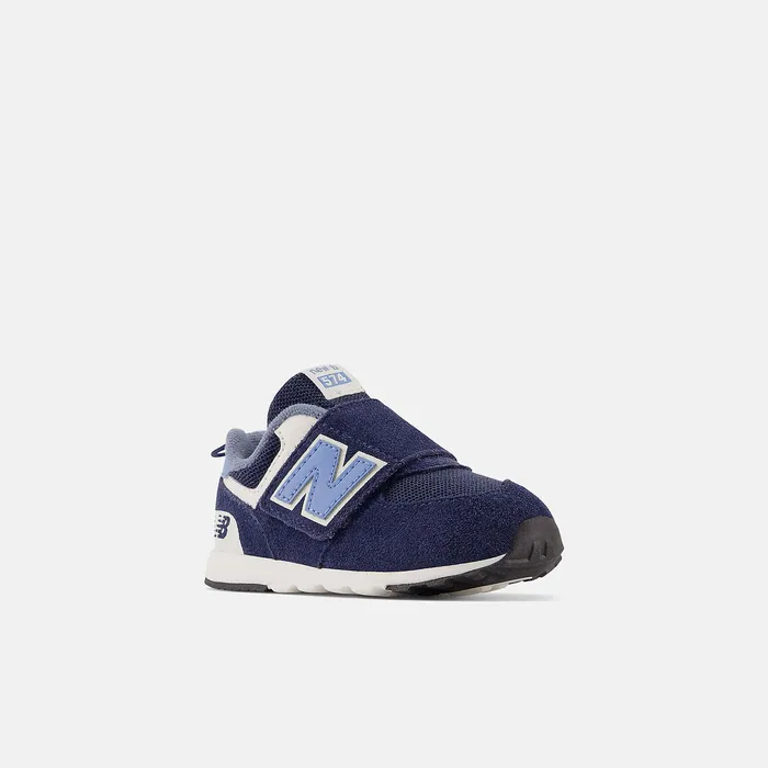 Crib and Toddlers Size 0 8211 10 Kids Newbalance 574 NEWB Hook and Loop Nb Navy With Heritage Blue Crib and Toddlers Size 0 8211 10 Kids Newbalance 574 NEWB Hook and Loop Nb Navy With Heritage Blue