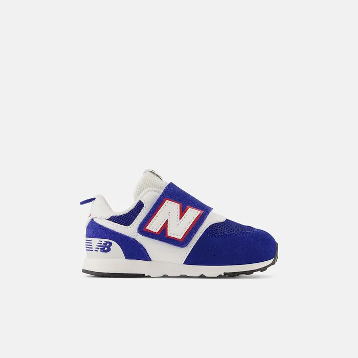 Crib and Toddlers Size 0 8211 10 Kids Newbalance 574 NEWB Hook and Loop Team Royal With White And True Red Crib and Toddlers Size 0 8211 10 Kids Newbalance 574 NEWB Hook and Loop Team Royal With White And True Red