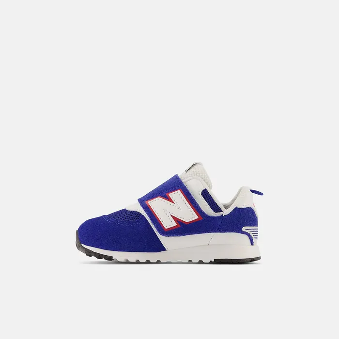 Crib and Toddlers Size 0 8211 10 Kids Newbalance 574 NEWB Hook and Loop Team Royal With White And True Red Crib and Toddlers Size 0 8211 10 Kids Newbalance 574 NEWB Hook and Loop Team Royal With White And True Red