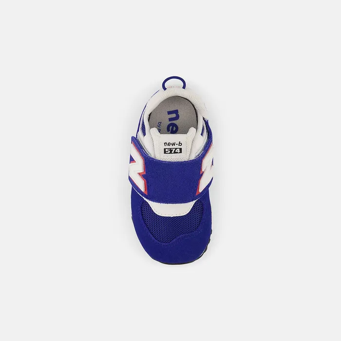 Crib and Toddlers Size 0 8211 10 Kids Newbalance 574 NEWB Hook and Loop Team Royal With White And True Red Crib and Toddlers Size 0 8211 10 Kids Newbalance 574 NEWB Hook and Loop Team Royal With White And True Red