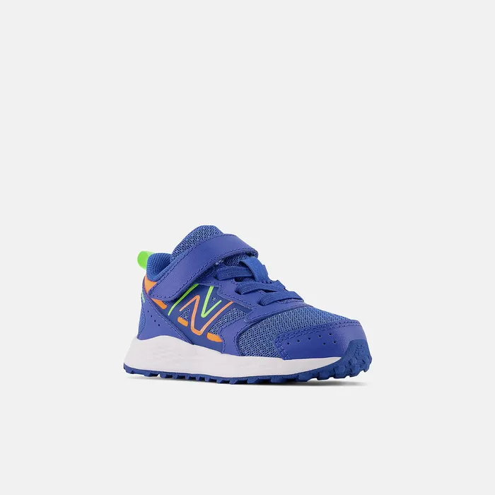 Crib and Toddlers Size 0 8211 10 Kids Newbalance Fresh Foam 650 Bungee Lace With Top Strap Cobalt With Pixel Green And Blaze Orange Crib and Toddlers Size 0 8211 10 Kids Newbalance Fresh Foam 650 Bungee Lace With Top Strap Cobalt With Pixel Green And Blaze Orange