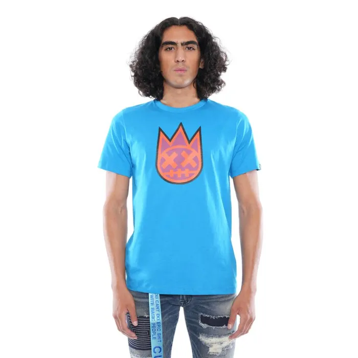 Cult Of Individuality 3D CLEAN SHIMUCHAN LOGO SHORT SLEEVE CREW NECK TEE IN DRESDEN BLUE Blue Apparel TSHIRTS Cult Of Individuality 3D CLEAN SHIMUCHAN LOGO SHORT SLEEVE CREW NECK TEE IN DRESDEN BLUE Blue Apparel TSHIRTS