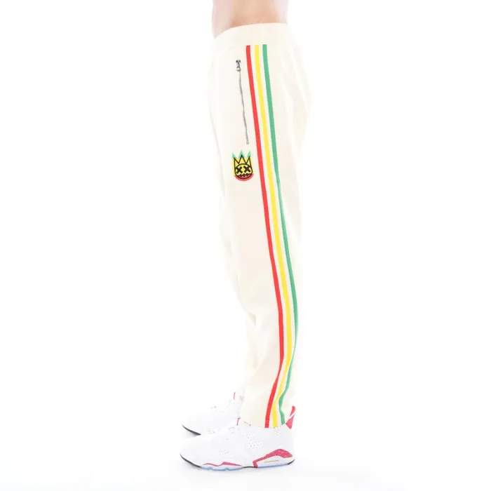 Cult Of Individuality BOB MARLEY TRACK SUIT IN CREAM Beige Apparel SWEATSHIRTS and SWEATPANTS