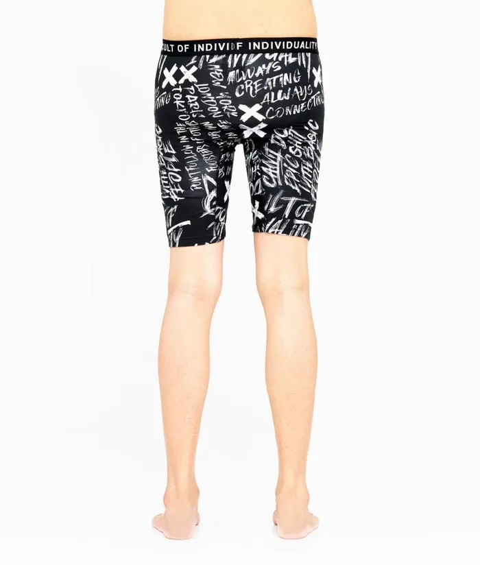 Cult Of Individuality CULT BRIEFS 2 PACK 034EPIC SHIT034 PRINT and BLACK SOLID Multi Accessories UNDERWEAR