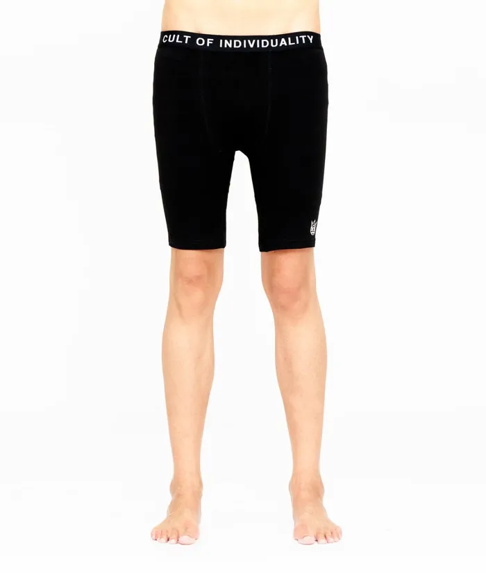 Cult Of Individuality CULT BRIEFS 2 PACK 034EPIC SHIT034 PRINT and BLACK SOLID Multi Accessories UNDERWEAR
