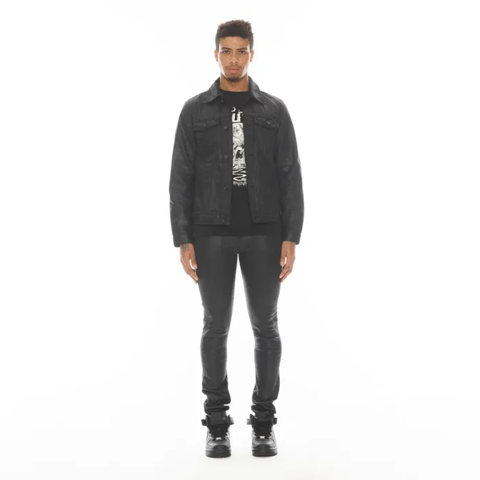 Cult Of Individuality PUNK SUPER SKINNY IN BLACK Black Denim PUNK SUPER SKINNY