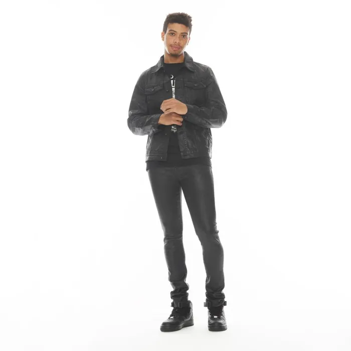 Cult Of Individuality PUNK SUPER SKINNY IN BLACK Black Denim PUNK SUPER SKINNY