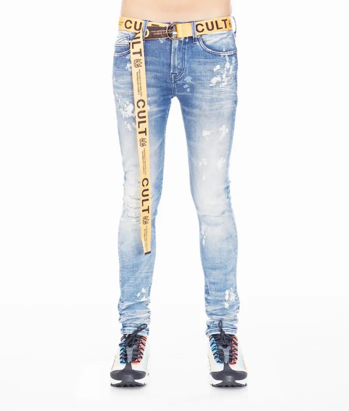 Cult Of Individuality PUNK SUPER SKINNY IN DUNE Blue Denim PUNK SUPER SKINNY
