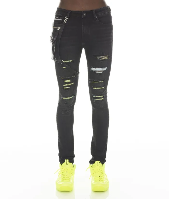 Cult Of Individuality PUNK SUPER SKINNY IN GRADIENT Multi Denim PUNK SUPER SKINNY