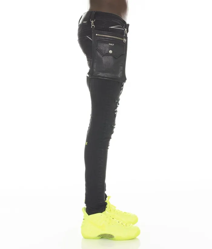 Cult Of Individuality PUNK SUPER SKINNY IN GRADIENT Multi Denim PUNK SUPER SKINNY