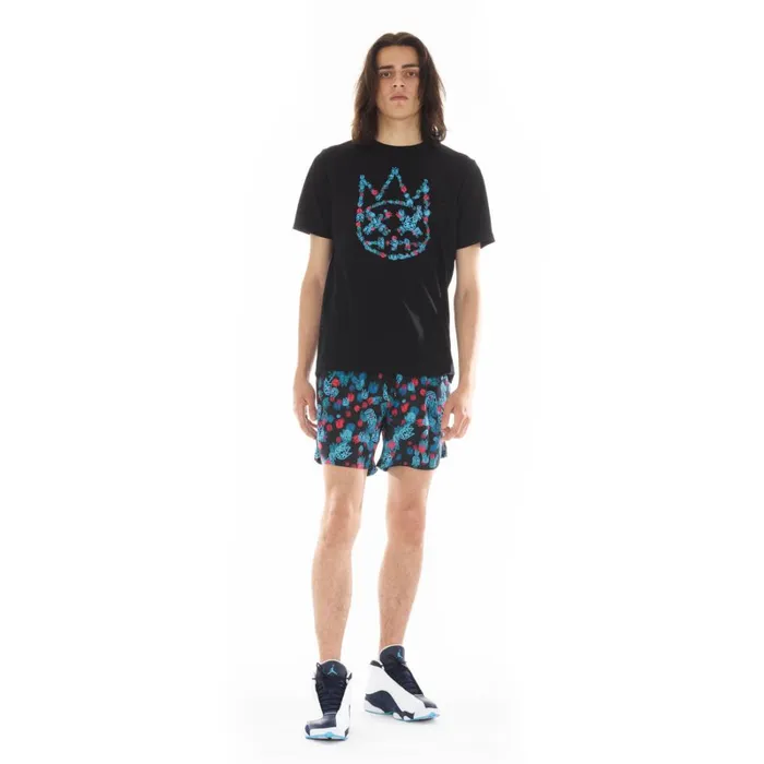 Cult Of Individuality SHORT SLEEVE CREW NECK TEE 034MULTI SHIMUCHAN034 IN BLACK Black Apparel TSHIRTS