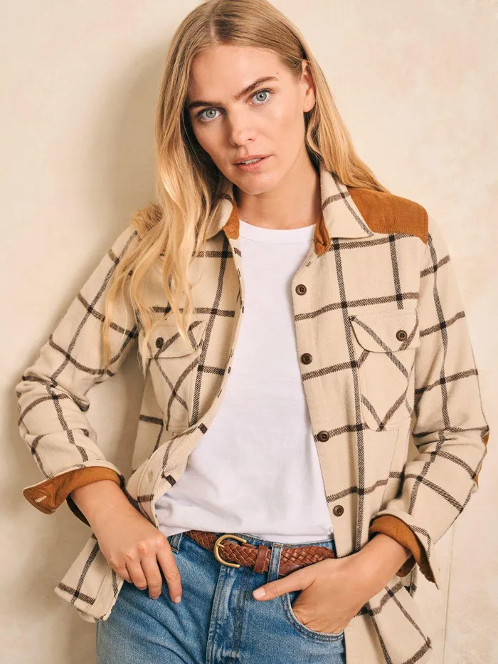 Daly Shirt 8211 Olivia Plaid Olivia Plaid Women Faherty Shirts and Tops