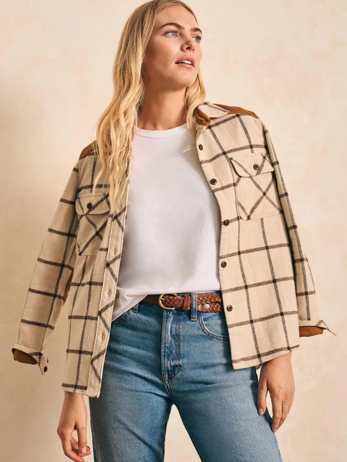 Daly Shirt 8211 Olivia Plaid Olivia Plaid Women Faherty Shirts and Tops