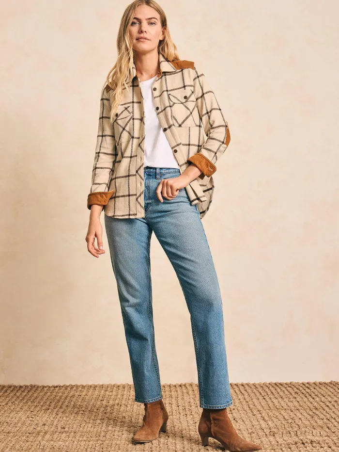 Daly Shirt 8211 Olivia Plaid Olivia Plaid Women Faherty Shirts and Tops