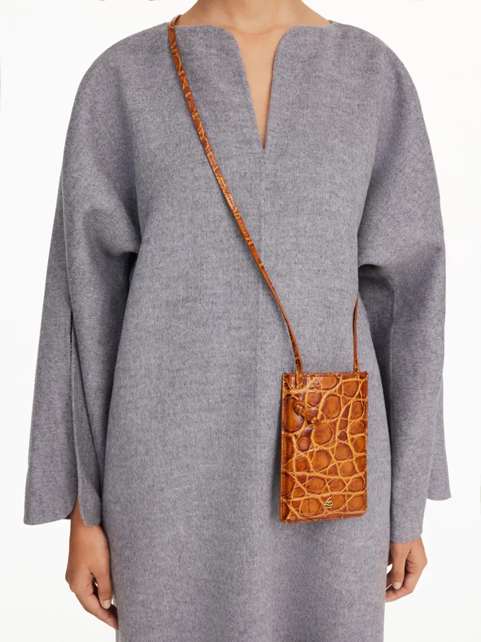 Dame Andre Accessories By Malene Birger Aya Mobiltaske Cognac