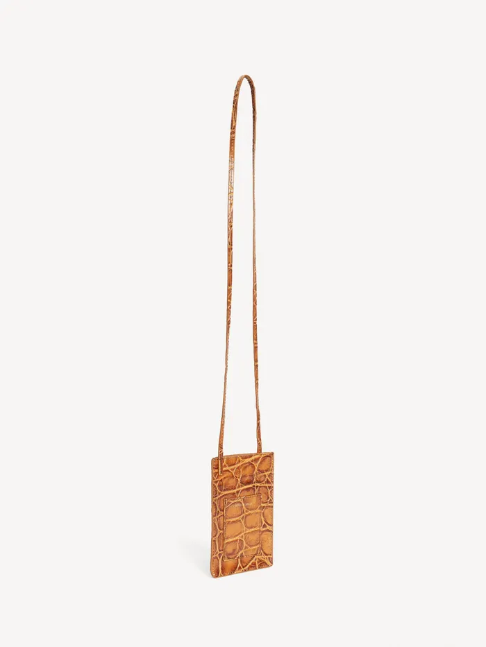 Dame Andre Accessories By Malene Birger Aya Mobiltaske Cognac