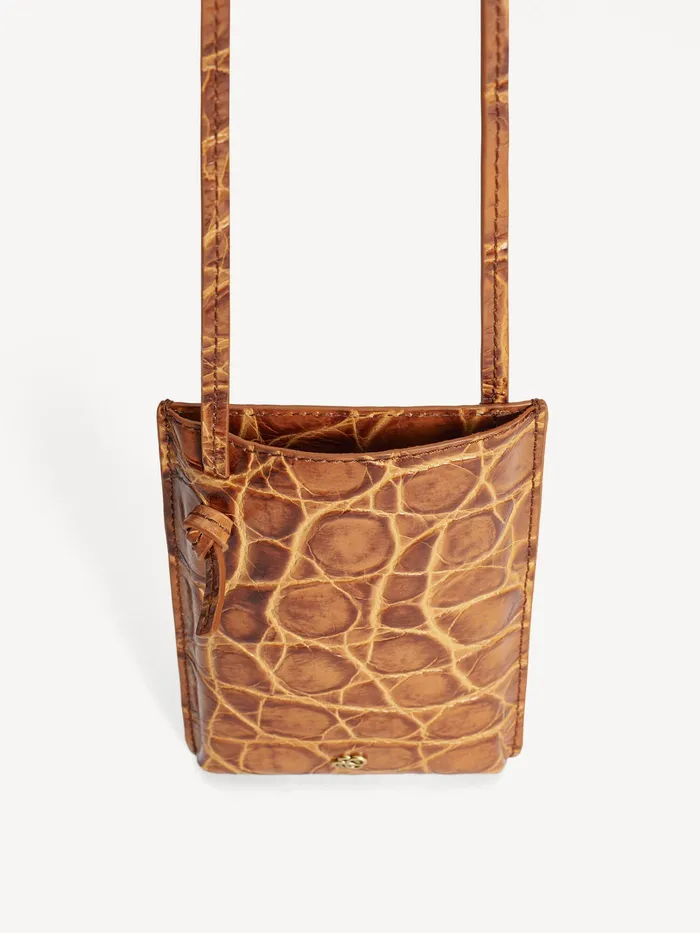 Dame Andre Accessories By Malene Birger Aya Mobiltaske Cognac