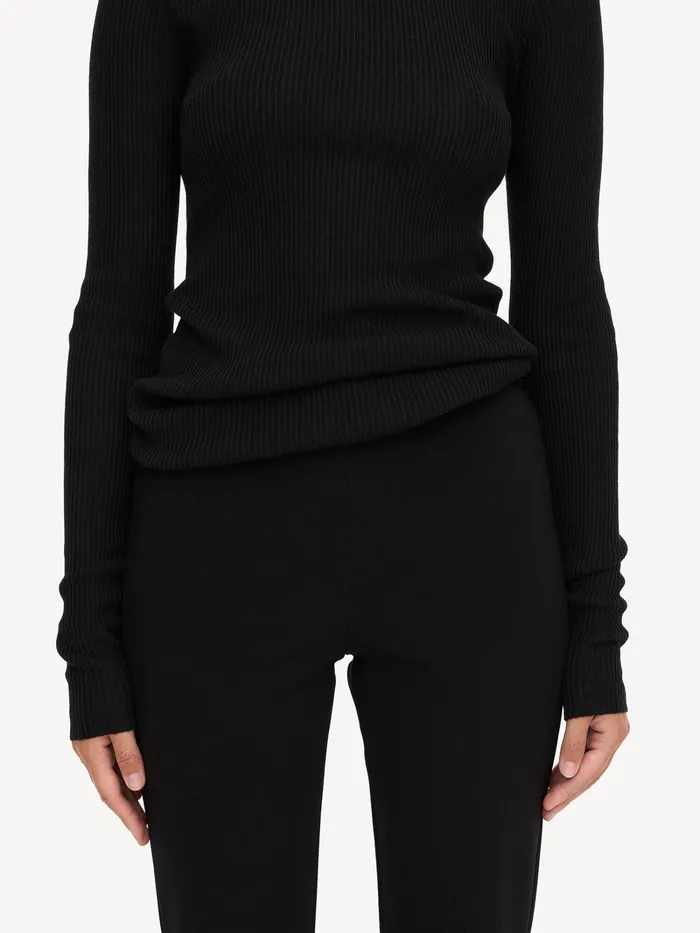 Dame Bukser By Malene Birger Vilanna HighWaist Trousers Black