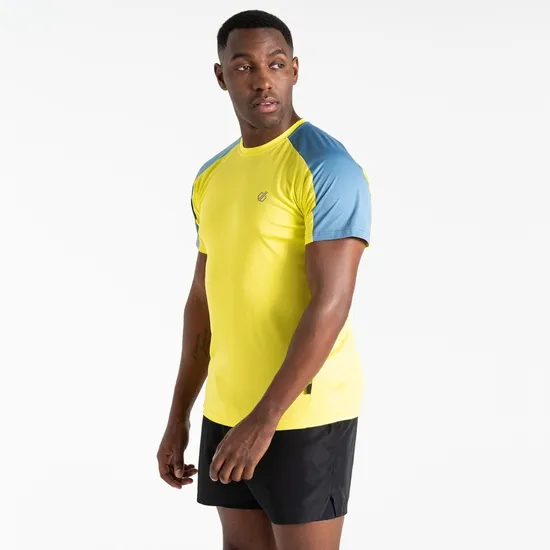 Dare 2b Gym Tops Discernible III Tshirt Neon Spring Blue 8211 Men