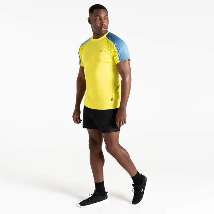Dare 2b Gym Tops Discernible III Tshirt Neon Spring Blue 8211 Men