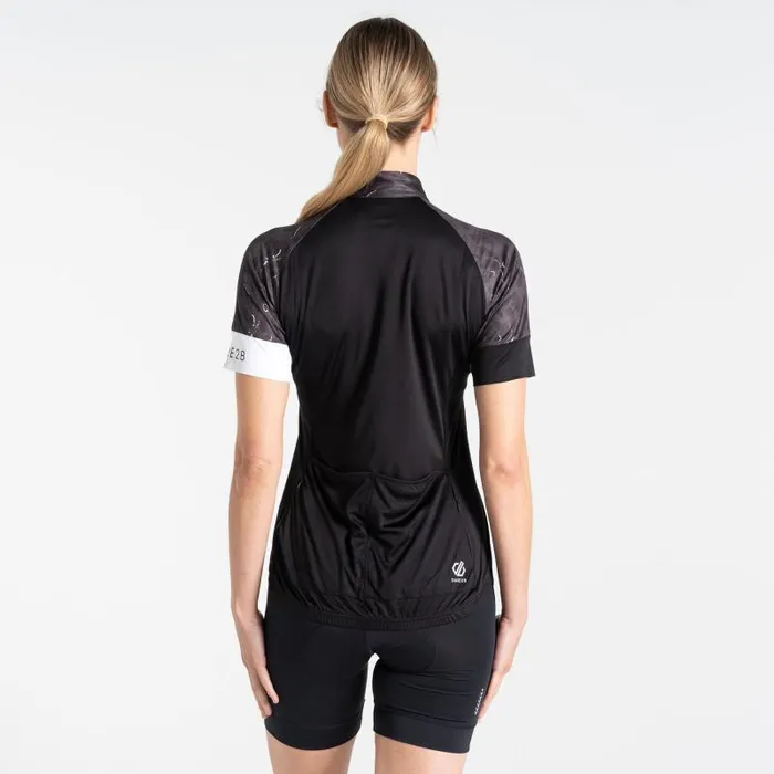Dare 2b Gym Tops Follow Through Cycling Jersey Black Dash Animal Print 8211 Women