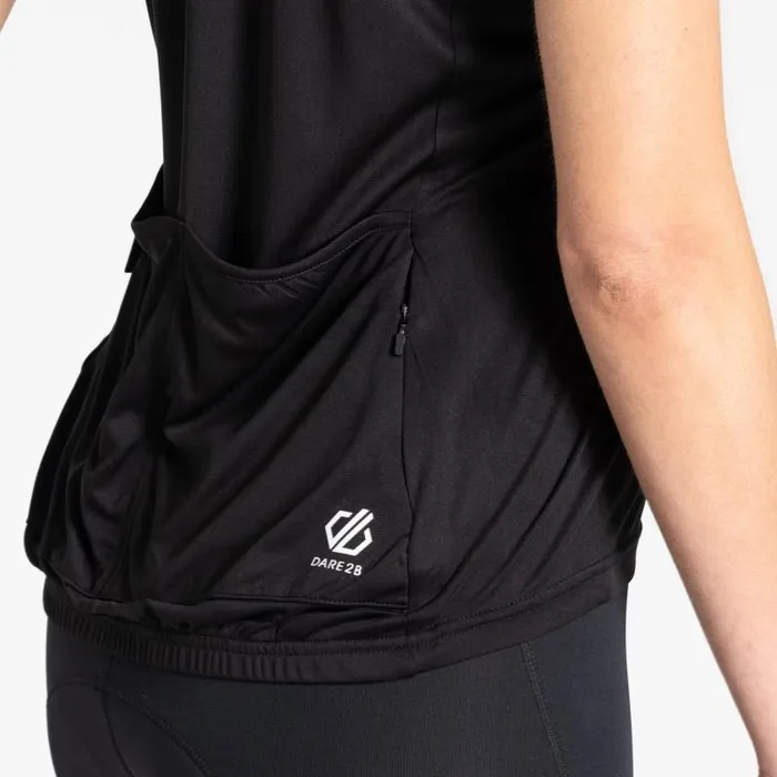 Dare 2b Gym Tops Follow Through Cycling Jersey Black Dash Animal Print 8211 Women