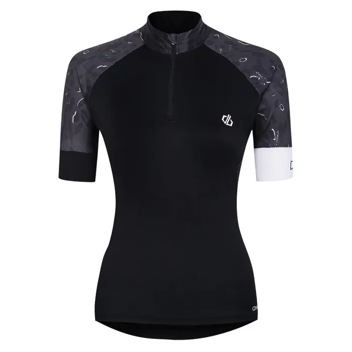 Dare 2b Gym Tops Follow Through Cycling Jersey Black Dash Animal Print 8211 Women