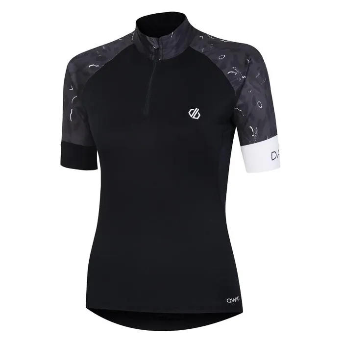 Dare 2b Gym Tops Follow Through Cycling Jersey Black Dash Animal Print 8211 Women