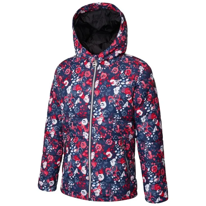 Dare 2b Insulated Jackets Girls039 Verdict Waterproof Insulated Ski Jacket Pink Floral Print 8211 Kids