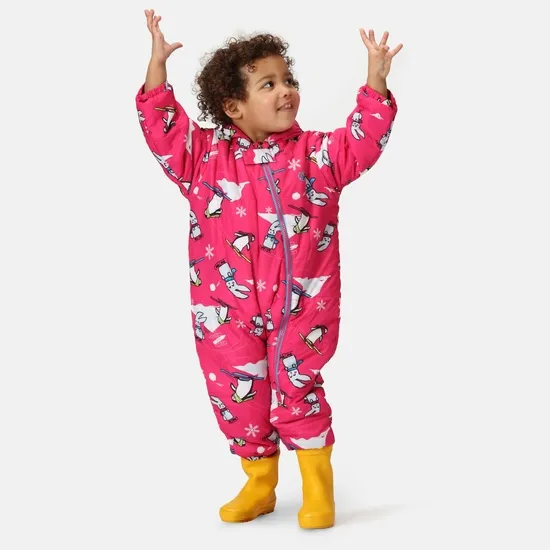 Dare 2b Ski Jackets Bambino II Insulated Snowsuit Pink Snow Animals 8211 Kids