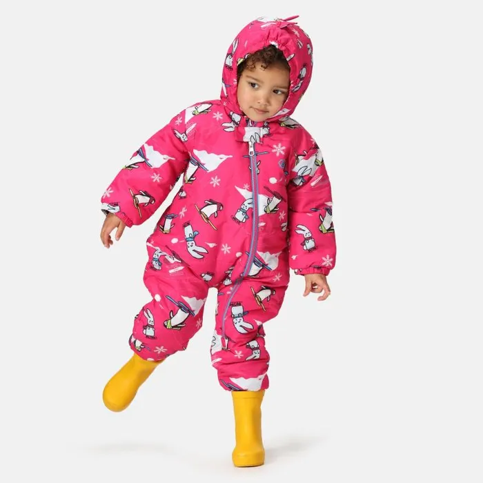 Dare 2b Ski Jackets Bambino II Insulated Snowsuit Pink Snow Animals 8211 Kids