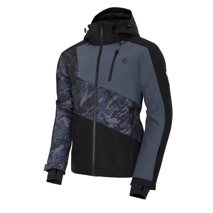 Dare 2b Ski Jackets Baseplate II Ski Jacket Black Grey 8211 Men