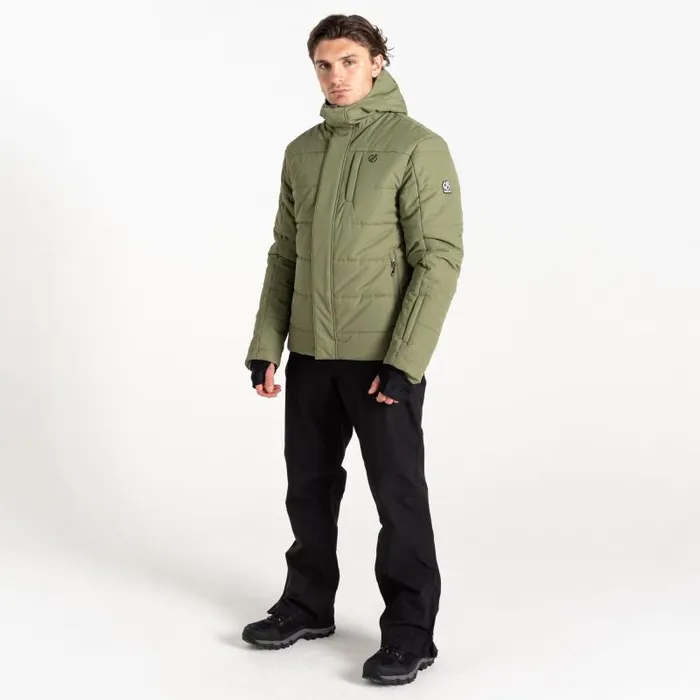 Dare 2b Ski Jackets Camber Baffled Ski Jacket Olivine Green 8211 Men