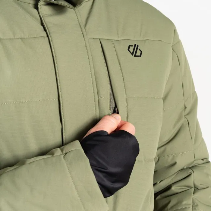 Dare 2b Ski Jackets Camber Baffled Ski Jacket Olivine Green 8211 Men
