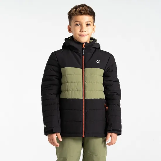 Dare 2b Ski Jackets Cheerful II Ski Jacket Black Olivine Green 8211 Kids