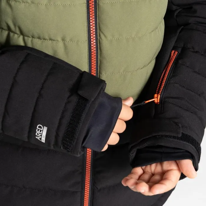 Dare 2b Ski Jackets Cheerful II Ski Jacket Black Olivine Green 8211 Kids