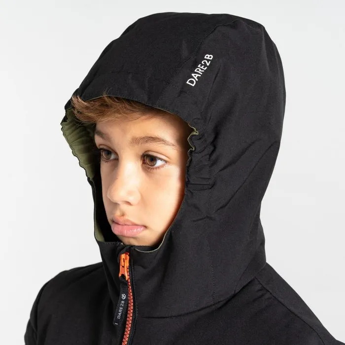 Dare 2b Ski Jackets Cheerful II Ski Jacket Black Olivine Green 8211 Kids