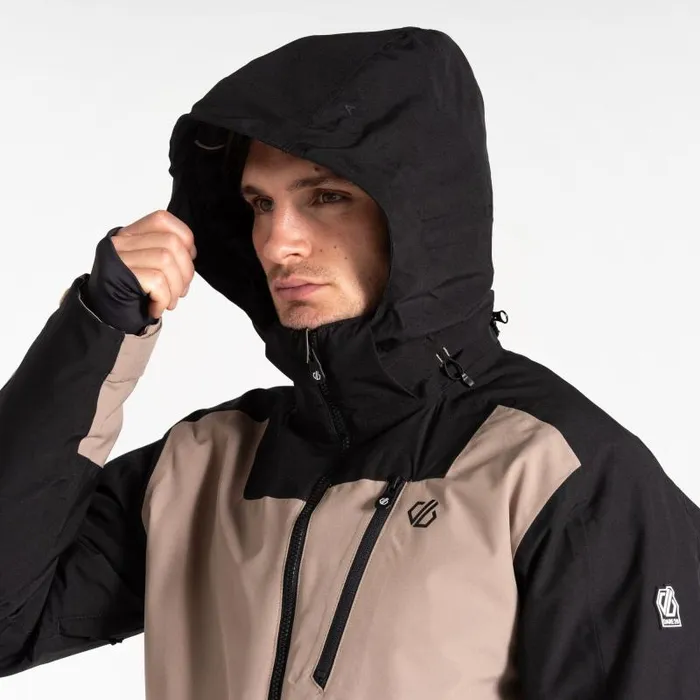 Dare 2b Ski Jackets Halfpipe II Ski Jacket Black Grey 8211 Men