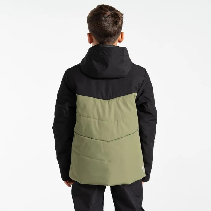 Dare 2b Ski Jackets Jolly Puffer Jacket Black Olivine Green 8211 Kids