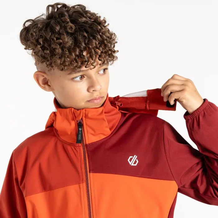 Dare 2b Softshell Jackets Cheer Softshell Jacket Cinnamon Tuscan Red 8211 Kids