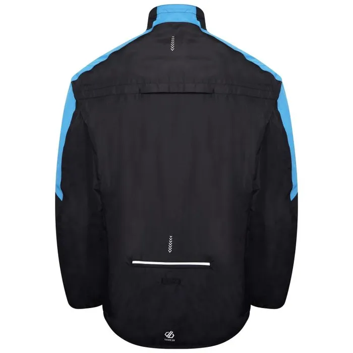 Dare 2b Waterproof Jackets Mediant Waterproof Cycling Jacket Methyl Blue Black 8211 Men