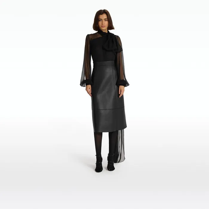 Delfinane Black Top Women Safiyaa Tops