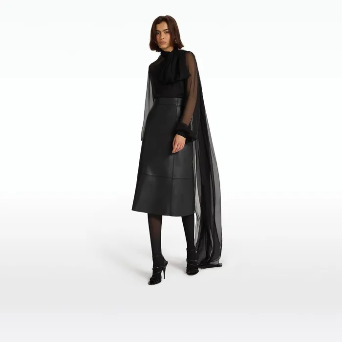 Delfinane Black Top Women Safiyaa Tops
