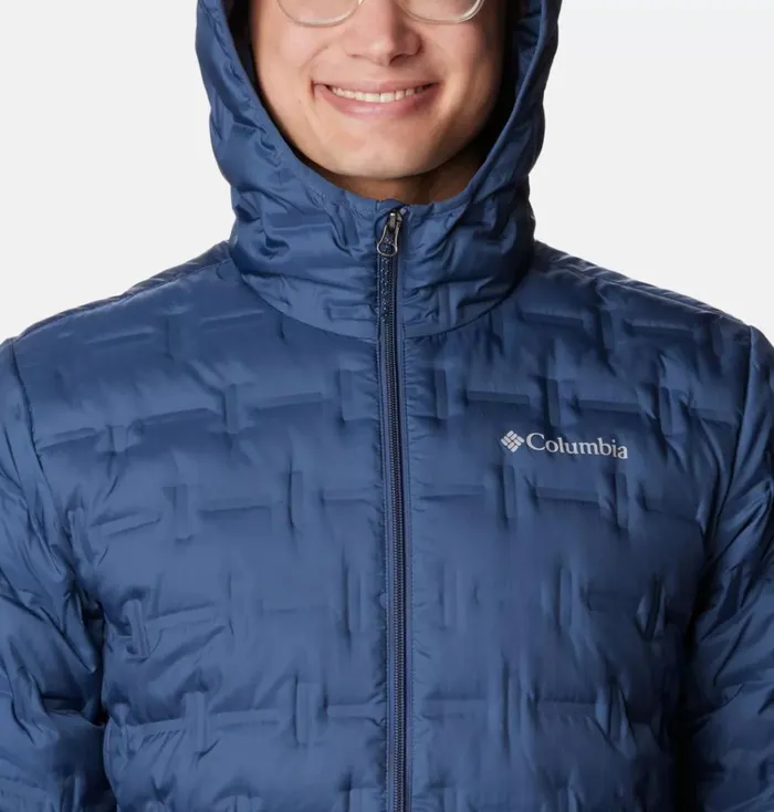 Delta Ridge Down Hooded Jacket Dark Mountain Mens Columbia Sportswear Insulated and Down Delta Ridge Down Hooded Jacket Dark Mountain Mens Columbia Sportswear Insulated and Down