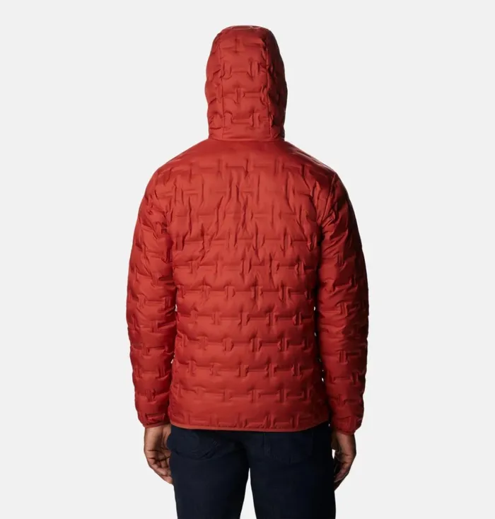 Delta Ridge Down Hooded Jacket Warp Red Mens Columbia Sportswear Insulated and Down Delta Ridge Down Hooded Jacket Warp Red Mens Columbia Sportswear Insulated and Down